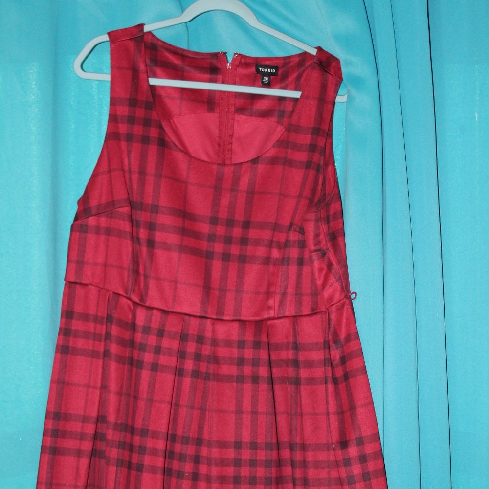 Red Plaid Torrid Dress Size 20
